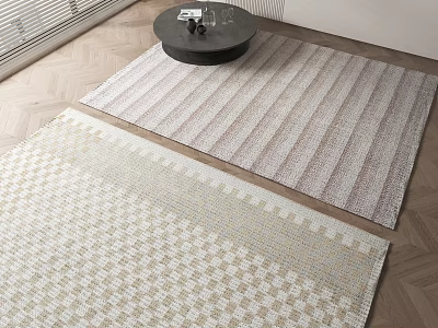 Modern Square Carpet 3d model