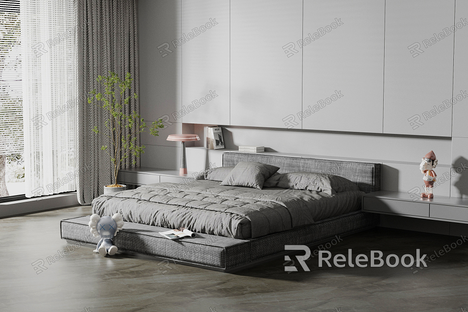 Modern Background Double Bed Double Bed model