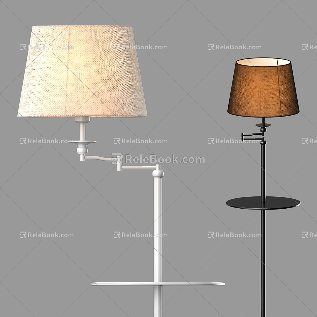 Nordic simple floor lamp 3d model