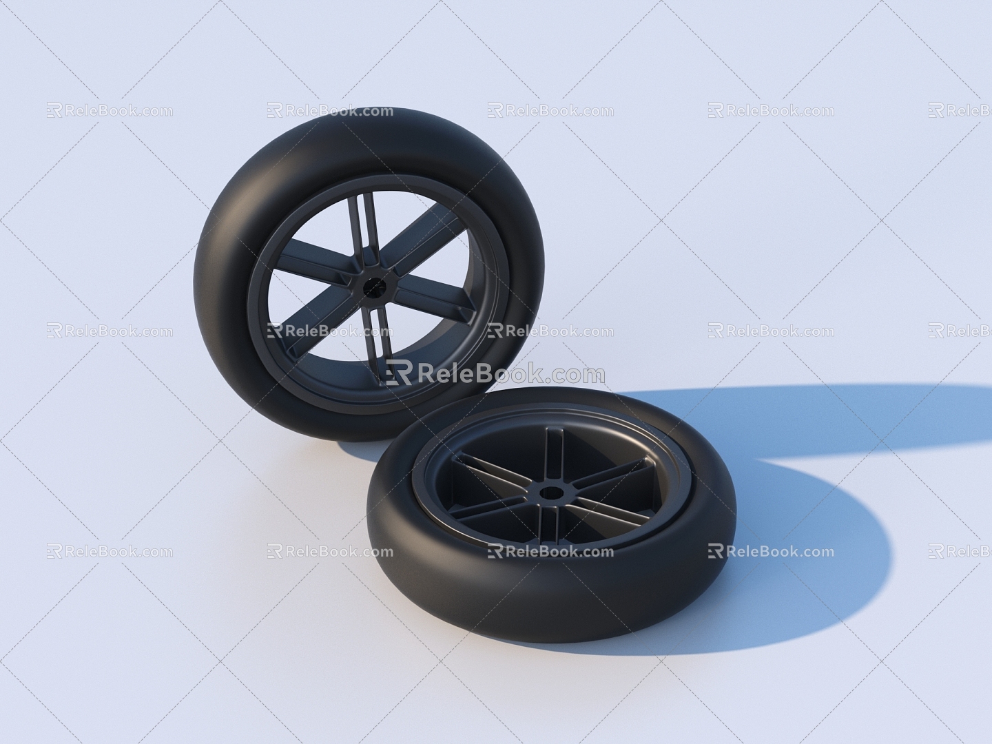 Wheel hub wheel tire 3d model