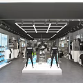 Modern Clothing Store Interior With Mannequins Display Racks And Fashion Apparel