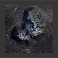 Natural Mountainous Terrain with Snow Capped Peaks River Valleys and Textured Ground