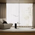 Modern Light Colored Curtains For Large Windows With Natural Light Trees Outside Bean Bag Chair