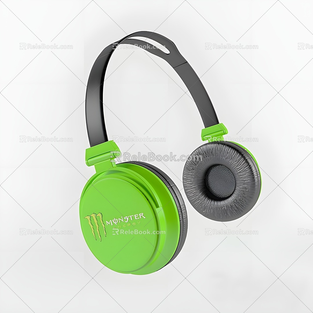 Modern headphones 3d model