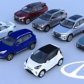 Various Car Models Including SUV And Sedan With Different Colors And Brand Logo