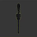 Classic Black Revolver Weapon with Timeless Design Durable Metallic Finish and Ergonomic Grip