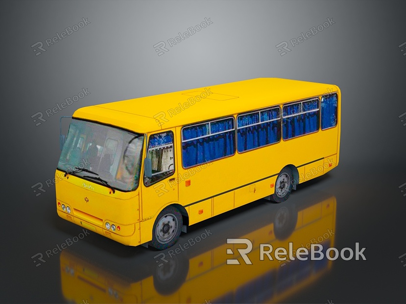 Bus Large Bus CMB Medium Van Large Van Bus School Bus Van Box Car model