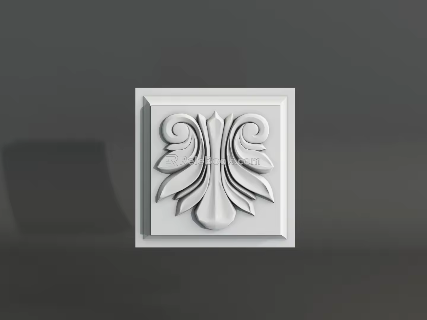 European-style architectural ceiling components carved 3d model