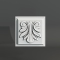 European-style architectural ceiling components carved 3d model