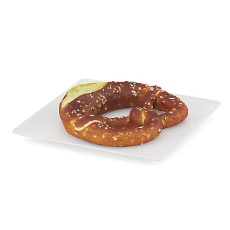 Food Bread Cake 3d model