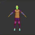 Man In Blue And Yellow Long Sleeve Jersey Shorts With Dafabet Logo Standing Open Arms