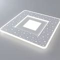 Modern LED Ceiling Lights Round Star Square Shapes With Decorative Dots