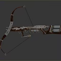 Crossbow Mechanical Crossbow Shift Bow and Arrow Shoot Far Equipment Weapons High-tech Crossbow 3d model