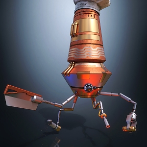 Modern Robot Chef Cooking Robot 3d model