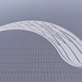 Modern Curved White Stone Stepping Path With Textured Surface For Outdoor Landscape