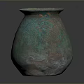 Iridescent Copper Vase With Turquoise Patina And Textured Surface Design