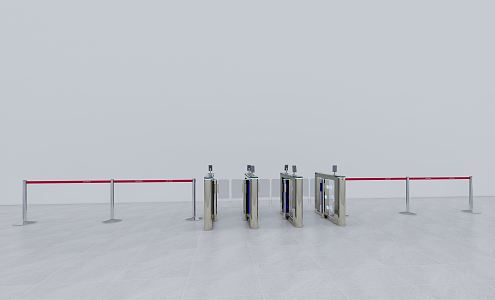 Modern gate technology gate 3d model