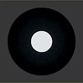 Circular Dark Colored Structure With White Central Top And Base Windows Design