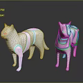 Mechanical Cat Toy Cat Cartoon Cat Robot Cat Anime Character Cartoon Character Cat Warrior 3d model