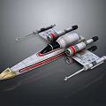 Futuristic Cosmic Spaceship Design With Streamlined Body Multiple Engines And Wings