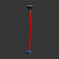 Red Shaft Golf Club With Silver Head Blue Base Professional Sports Equipment