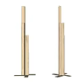 Modern Contemporary Brass Metal Wall Lamps With Vertical Striped Sleek Design For Indoor Home Decor