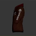 Red Leather Hooded Jacket With Zipper Front And White Sleeve Designs