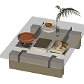Middle Ancient Style Coffee Table 3d model