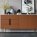 Light Luxury Sideboard 3d model
