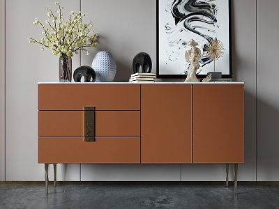 Light Luxury Sideboard 3d model