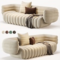 Modern Multiplayer Sofa Double Sofa Light Sofa ERMI Sofa Double Sofa Light Sofa Sofa 3d model