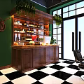 Stylish Hair And Beauty Salon Interior With Black White Checkered Floor Styling Chairs And Chandeliers