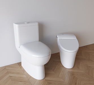 Modern Smart Toilet Ceramic Toilet Water Storage Toilet Bathroom Small Vertical Toilet Wall-Mounted Toilet 3d model