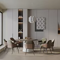 Modern table combination 3d model