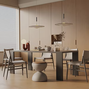 Modern table combination 3d model