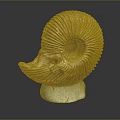 Chi chrysanthemum stone ancient fossil stone chrysanthemum fossil items 3d model