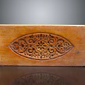 Traditional Wooden Food Mold With Intricate Carved Floral Patterns for Baking