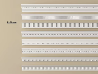 Gypsum Moulding Different Decorative Styles For Interior Home Design Projects 3d model