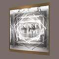 Modern Window Art Window 3d model