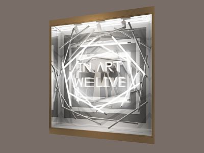 Modern Window Art Window 3d model