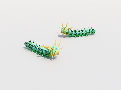 Cartoon Caterpillar 3d model