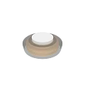 Modern Round Ceiling Light With Sleek Design And Transparent Shade