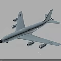 Military Transport Aircraft With Four Engines Tail Logo And Fuselage Numbers On Gray Background