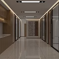 Modern Office Reception Desk Area With Company Logo Waiting Sofa And Elegant Front Lobby Design