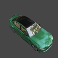 Green BMW M3 Sedan With Black Wheels Red Brake Calipers Luxurious Brown Interior Sporty Design