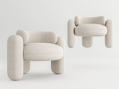 Modern single sofa model