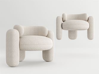 Modern single sofa 3d model