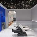 Elegant Modern Hair Salon Flagship Store Interior With Styling Chairs Mirrors And Shelves