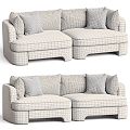 Odell Three-Seat Combination Sofa 3d model