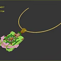 Golden Fashion Pendant With Intricate Wheel Design For Stylish Accessories